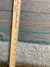Load image into Gallery viewer, Torrid Shirt Womens 0 Gray Rainbow Striped Oversized Classic Fit Rayon Ladies
