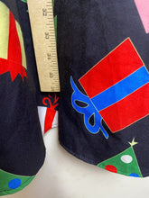 Load image into Gallery viewer, Ugly Christmas Dress Womens Medium Black A-Line Flared Holiday Fit Flare Midi