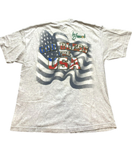 Load image into Gallery viewer, VTG Lee Greenwood Shirt Adult Extra Large Gray God Bless The USA Patriotic 90s