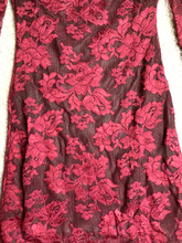 Load image into Gallery viewer, Guess Dress Womens 0 Red Lace Bell Sleeve Nylon Spandex Boho Party Casual Ladies