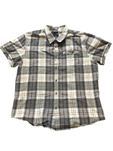 Load image into Gallery viewer, Prana Shirt Adult Extra Large Gray Plaid Slim Fit Organic Button Up Casual Mens