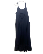Load image into Gallery viewer, Torrid Dress Womens 4 4X Black Ruffled Smocked Cut Out Boho Lagenlook Maxi Plus
