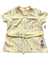 Load image into Gallery viewer, VTG Steven Wayne Shirt Womens Extra Large Yellow AOP Floral Fortrel Knits NOS