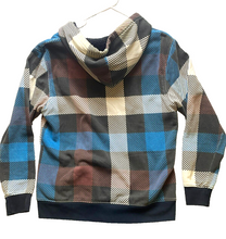 Load image into Gallery viewer, Zoo York Jacket Adult Large Plaid Full Zip Sherpa Fleece Hoodie Skater Y2K Mens