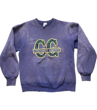 Load image into Gallery viewer, Vintage Coconut Grove Sweater Adult Medium Purple Embroidered Patch Fleece Mens