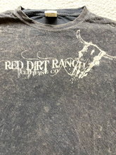 Load image into Gallery viewer, Red Dirt Ranch Shirt Adult Medium Black White Longhorn Grunge Goth Thrashed Mens