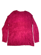 Load image into Gallery viewer, J Jill Sweater Womens Large Burgundy Oversized Boxy Viscose Bend Soft Outerwear