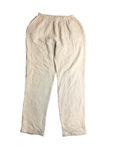 Load image into Gallery viewer, April Meets October Pants Womens Small/Medium (26x28) Ivory Lounge Gauze USA