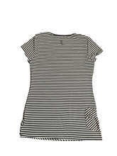 Load image into Gallery viewer, Lole Shirt Womens Small Black Striped UPF 50 Wicking 4 Way Stretch Activewear