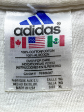 Load image into Gallery viewer, VTG Adidas Shirt Adult Extra Large White Gymnastics Front Logo Activewear Mens
