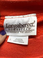 Load image into Gallery viewer, Longaberger Homestead Sweatshirt Adult Small Red Plaid Logo Oversized Pullover