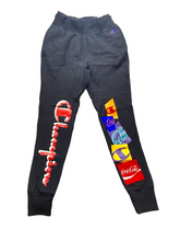 Load image into Gallery viewer, Champions x Coca-Cola Pants Adult Small (28x29) Velvet Patches Reverse Weave Men