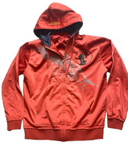 Load image into Gallery viewer, Konvict Jacket Adult 3XL Red Full Zip Hooded K Gold Logo Hip Hop Outdoor Mens