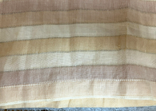 Load image into Gallery viewer, Elephant Shirt Adult Extra Large Tan Cream Striped 100% Linen Button Up Mens