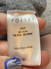 Load image into Gallery viewer, Poetry Jacket Womens 8/10 (Small) Charcoal Gray Full Zip Hooded Wool Oversized