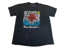 Load image into Gallery viewer, Pink Dolphin Shirt Adult Large Black Wave Stamp Streetwear Skater Pullover Mens