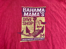 Load image into Gallery viewer, VTG Old Navy Shirt Adult Medium Red Single Stitch BAHAMA MAMA'S Mermaid Mens