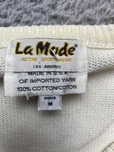 Load image into Gallery viewer, VTG University of Okoboji Sweater Adult Medium Ivory Knitted Outerwear USA Mens
