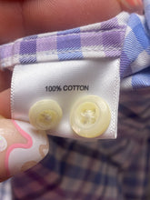 Load image into Gallery viewer, Peter Millar Long Sleeve Shirt Adult Extra Large Blue Purple Checkered Golf Mens