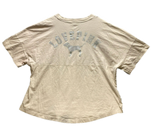 Load image into Gallery viewer, Victoria's Secret PINK Shirt Womens Large Beige Oversized Flowy Cropped Ladies