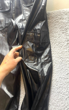 Load image into Gallery viewer, Highway Pants Womens 7 (30x30) Black Leather Cargo Nylon Outdoor Biker Flared