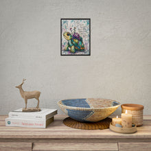 Load image into Gallery viewer, Turtle Succulent Poster — "I Keep Growing, Good Things Take Time" Rolled Art Print