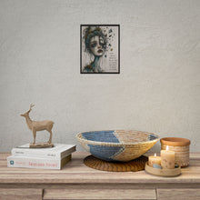 Load image into Gallery viewer, Rolled Poster — Moody Portrait Art Print with Quote: “Love Doesn’t Break You All at Once”