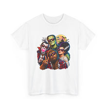 Load image into Gallery viewer, Retro Horror Movie Crew Graphic Tee — Vintage Monsters & Icons T-Shirt