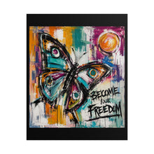 Load image into Gallery viewer, Beautifully Unfinished – Inspirational Butterfly Wall Art Print