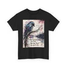 Load image into Gallery viewer, Raven Watercolor Tee — “The Heaviest Storms Don’t Last” Inspirational Graphic T-Shirt