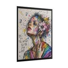 Load image into Gallery viewer, "The World Needs Your Light" Pride Wall Art | LGBTQ+ Botanical Print