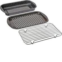 Load image into Gallery viewer, Granite Ware 3Pc Set Bake Broil & Grill Black