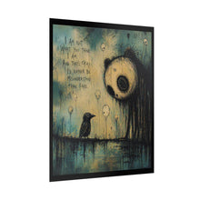 Load image into Gallery viewer, Dark Surreal Poster – “I Am Not What You Think” Crow & Moon Art Print