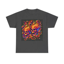 Load image into Gallery viewer, Flaming Skulls T-Shirt - Size S - 5XL