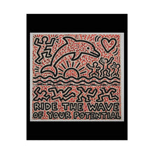 Load image into Gallery viewer, Inspirational Art Poster — "Ride the Wave of Your Potential" Rolled Wall Art