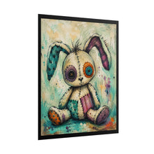 Load image into Gallery viewer, Cute Nursery Bunny Rabbit Poster - Whimsical Watercolor Animal Canvas Wall Decor
