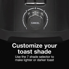 Load image into Gallery viewer, Proctor Silex Wide-Slot 2 Slice Toaster, Black