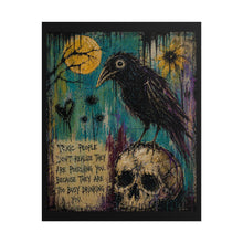Load image into Gallery viewer, "Toxic People Will Remember Your Kindness" Wall Art | Gothic Wilted Flower Print