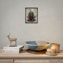 Load image into Gallery viewer, Horror Candle Monster Poster - Dark Gothic Wall Art with Bleeding Heart