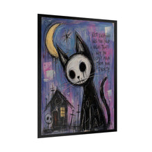 Load image into Gallery viewer, Gothic Moon Cat Rolled Poster — 'Not Everyone Will See Your Value' Art Print