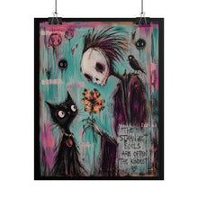 Load image into Gallery viewer, The Strangest Souls Are Often the Kindest Rolled Poster — Gothic Whimsical Fantasy Wall Art