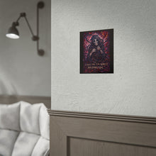 Load image into Gallery viewer, Barely Holding On Skull Poster — Dark Gothic Wall Art