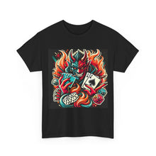 Load image into Gallery viewer, Devil with Blunt Playing Poker T-Shirt - Size S - 5XL