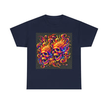 Load image into Gallery viewer, Flaming Skulls T-Shirt - Size S - 5XL