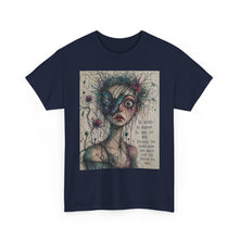 Load image into Gallery viewer, Surreal Portrait Tee — “Be Weird. Be Random…” Artistic Graphic T-Shirt