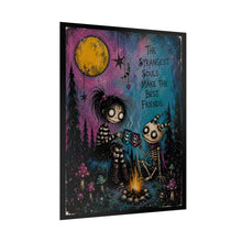 Load image into Gallery viewer, The Strangest Souls Make the Best Friends Rolled Poster — Gothic Whimsical Fantasy Wall Art