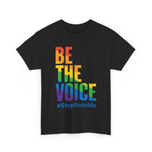 Load image into Gallery viewer, Be The Voice #StopSuicide LGBTQ Gay Pride T-Shirt - Size S - 5XL
