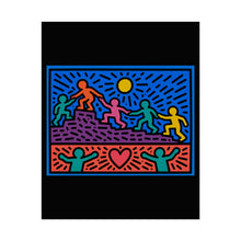 Load image into Gallery viewer, Rolled Poster — Colorful Unity Art Print (Heart & Helping Hands)