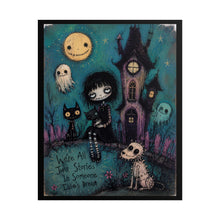 Load image into Gallery viewer, Gothic Cute Rolled Poster – “We’re All Just Stories In Someone Else’s Dream” Art Print