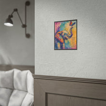 Load image into Gallery viewer, Colorful Elephant & Butterfly Inspirational Wall Art Poster | Vibrant Abstract Animal Print